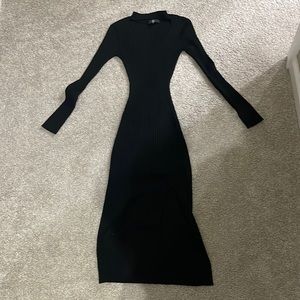 Missguided black sweater dress